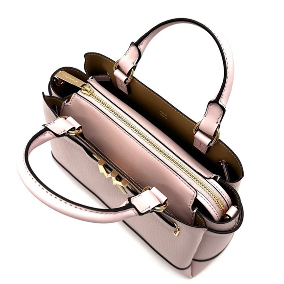 Michael Kors Reed Small Satchel Crossbody Bag Powder Blush (NWT) - Picture 8 of 13